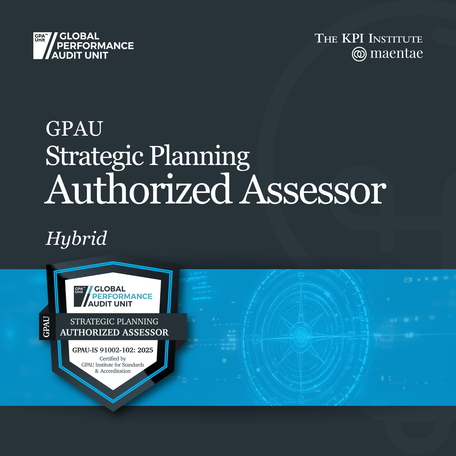 Strategic Planning / GPAU Strategic Planning Authorized Assessor