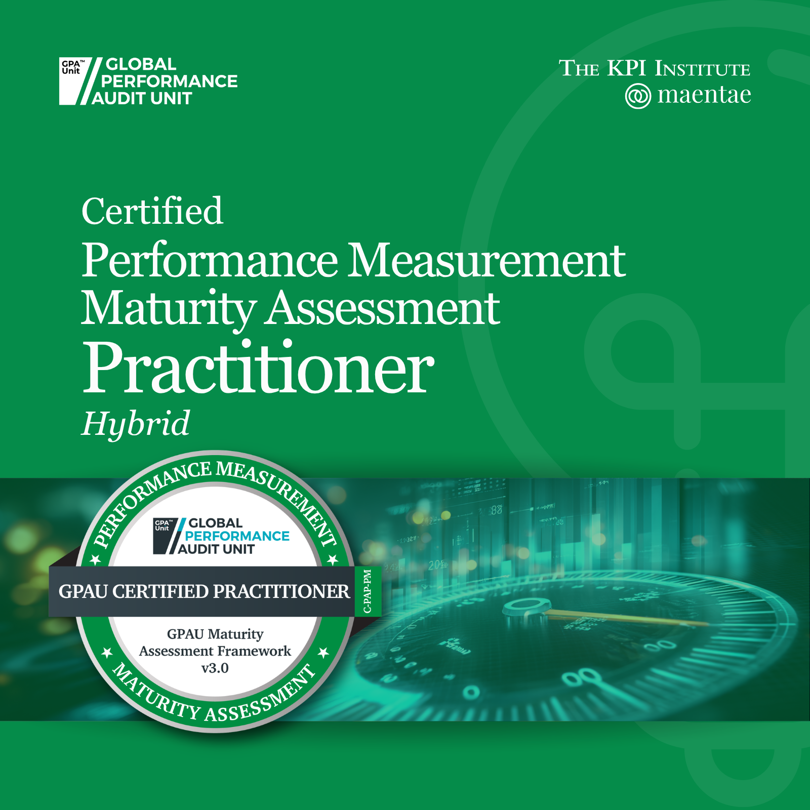 Performance Measurement / Certified Performance Measurement Maturity Assessment Practitioner
