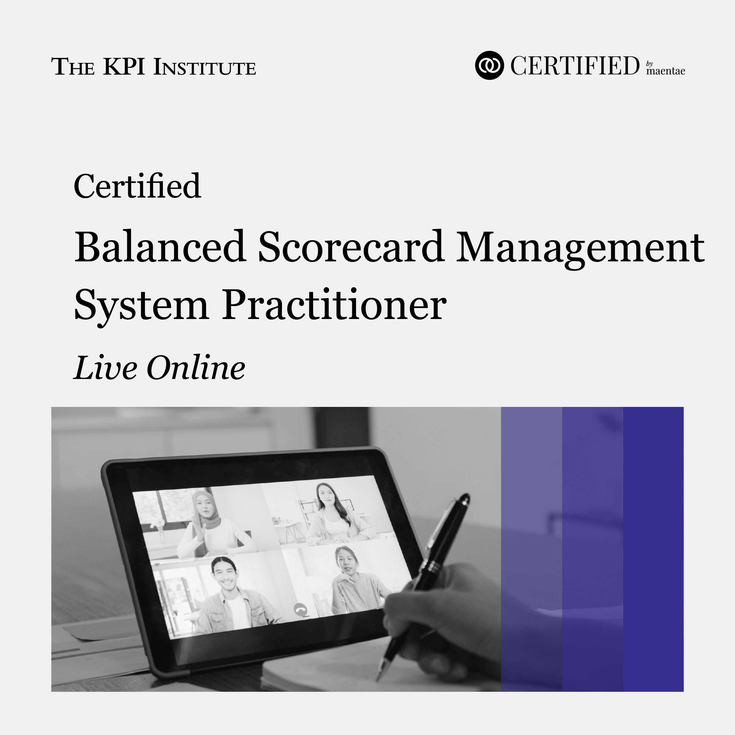 Certified Balanced Scorecard Management System Practitioner LO